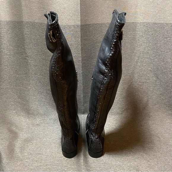 RON WHITE Italian leather over-the-knee boot 🇮🇹 - Picture 3 of 8
